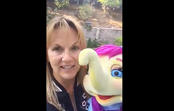Ellie visits Cureton Elementary School